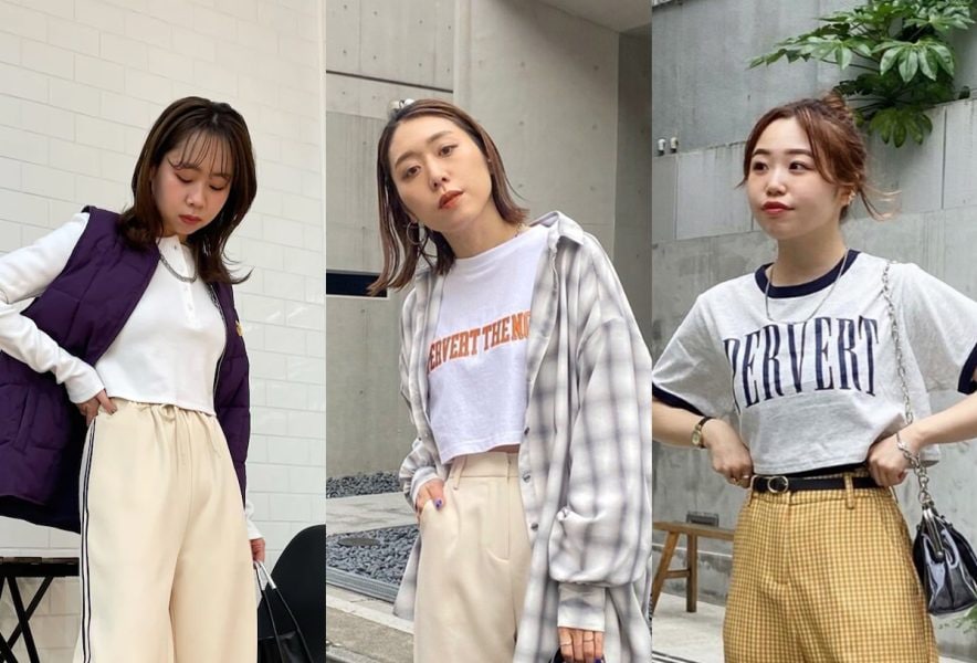 ショート丈tシャツ レディース人気コーデ18選 インナーとのバランスもポイント 2nd Style