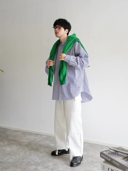 ［9］差し色のグリーンがアクセント