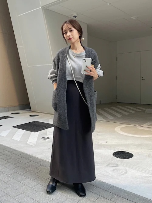 ［14］グレーでつくる大人のグラデーションコーデ