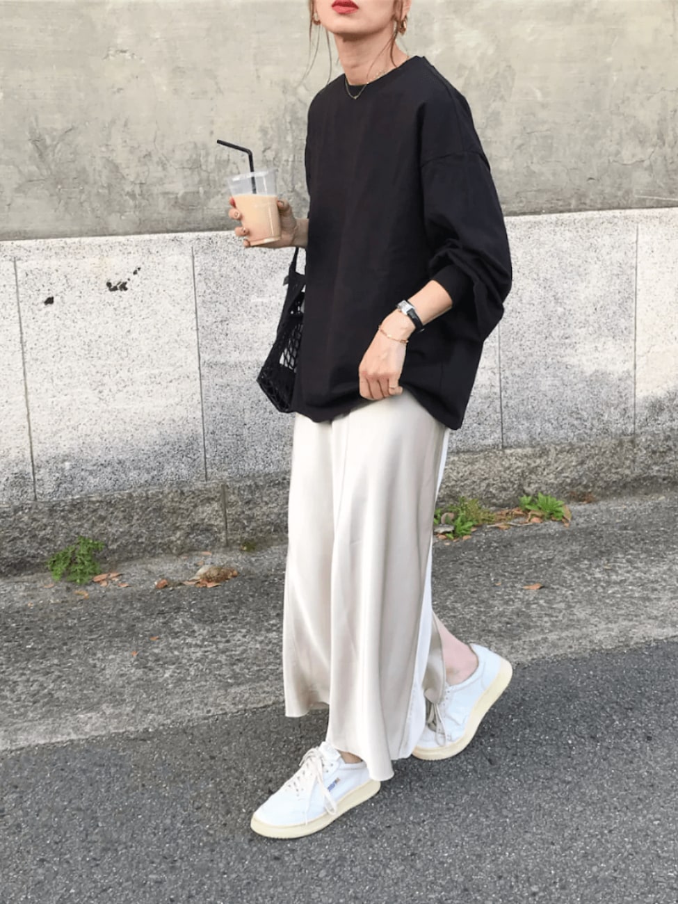 ほどよいボリューム感がコーデのアクセントに