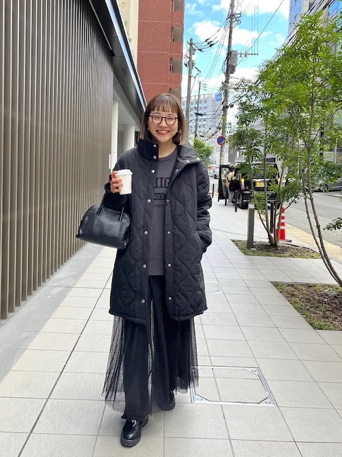 ［黒］ワントーンでおしゃれ度を高める