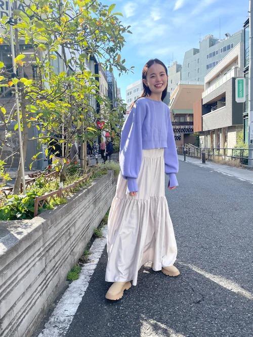 レイヤードで魅せるアレンジコーデ