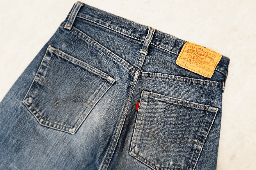 リーバイスデニムのバックショット