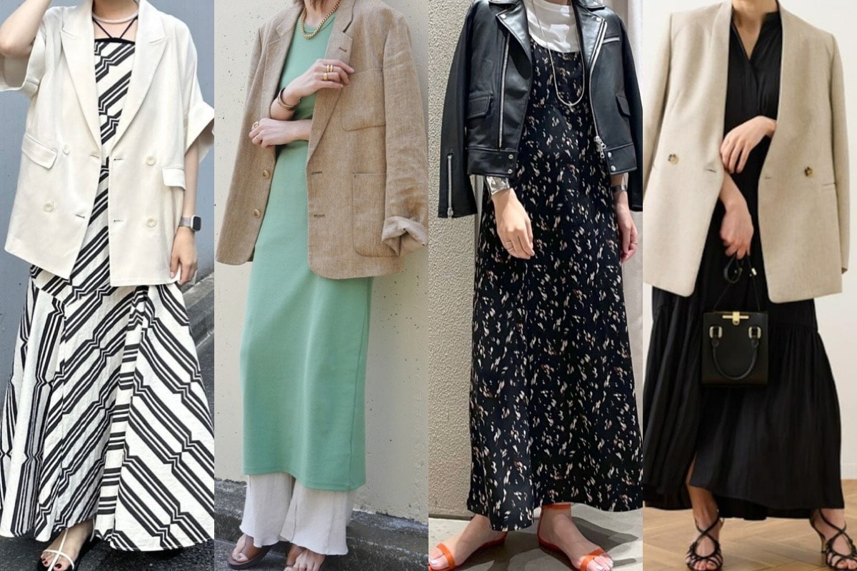 ワンピース×ジャケットで品よくおしゃれに！旬のレディースコーデ20選 