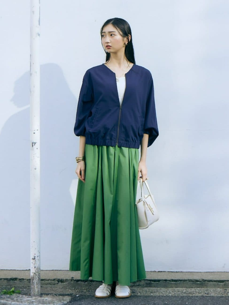 緑スカート旬コーデ20選！トップスの色＆春夏秋冬別に厳選【2025  