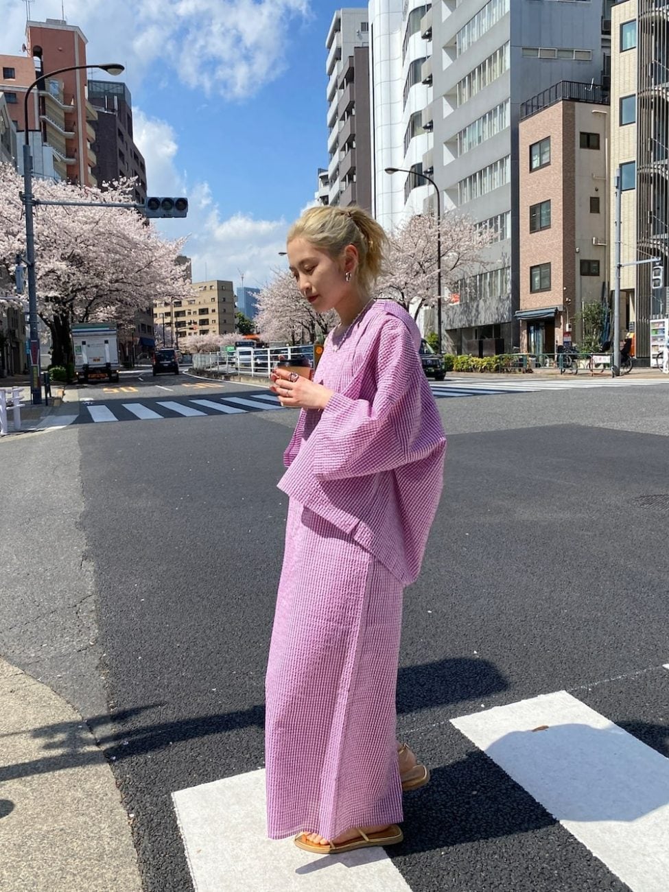 ギンガムチェックの［ワンピース］で楽しておしゃれ見え