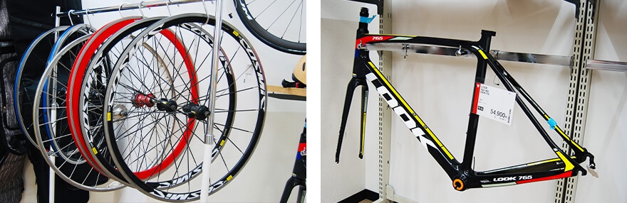 自転車のパーツ写真