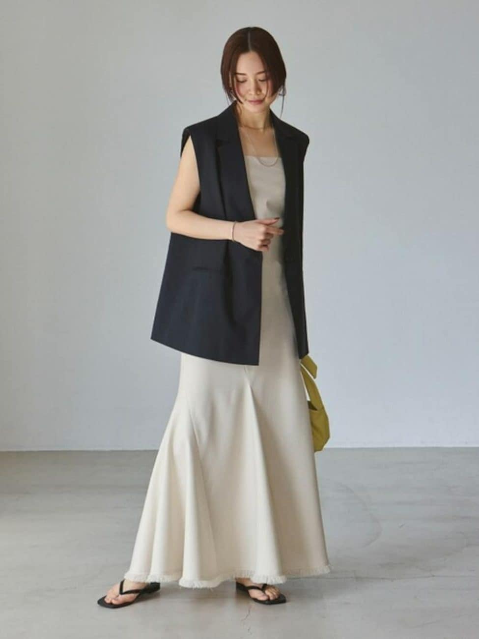 1% ジレ2025年SS 杢グレー　新品タグ付 1% ジレ2025年SS 杢グレー 新品タグ付 ジレコーデまとめ！【レディース