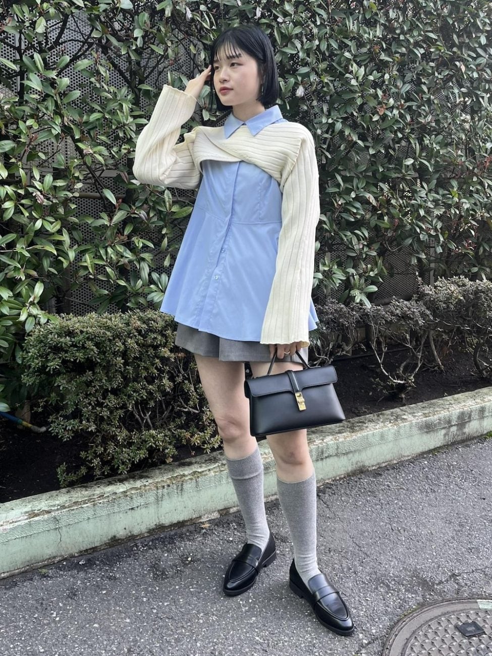 ショート 丈 ニット