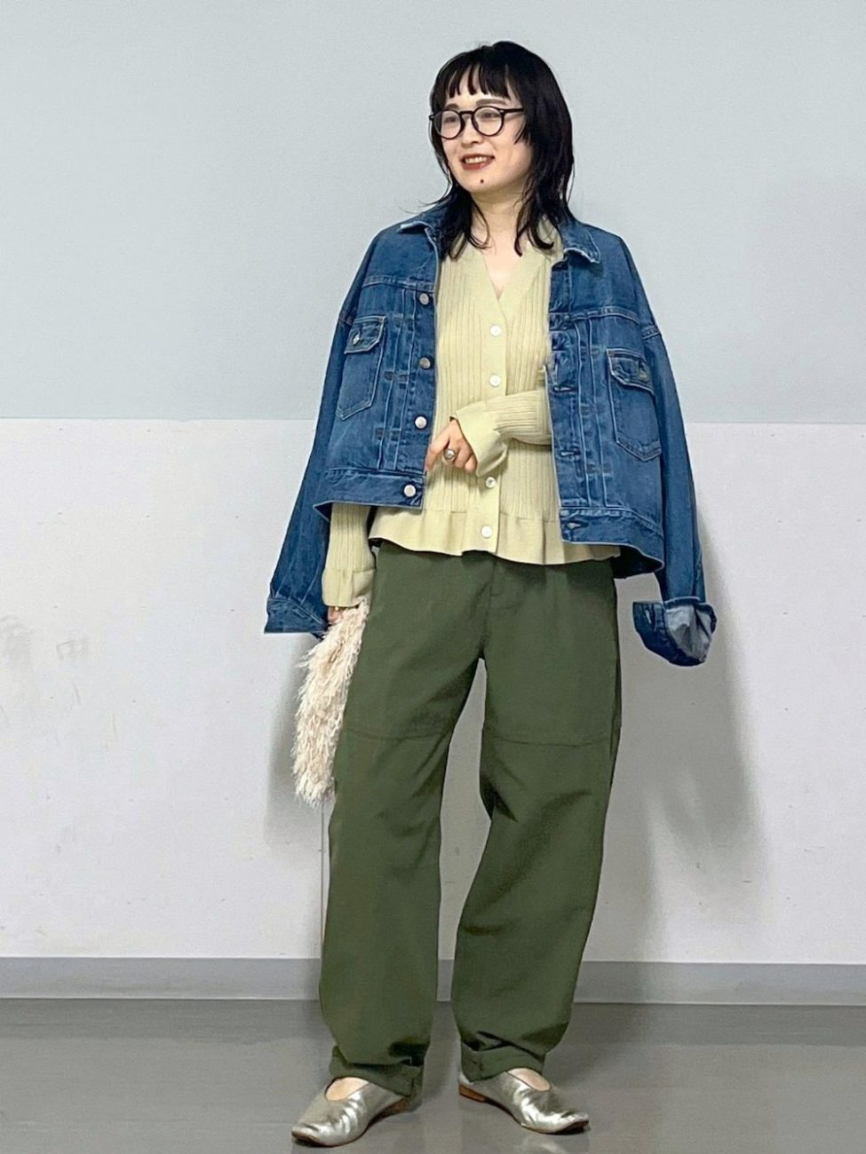 ▼40代の春コーデ×ランチ