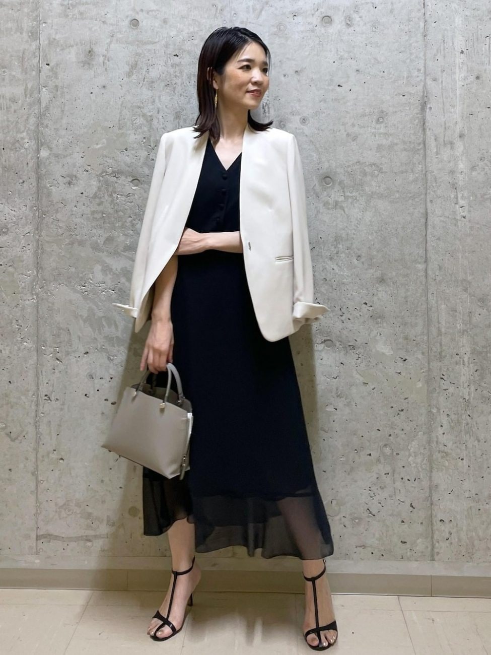 ▼40代の春コーデ×ディナー