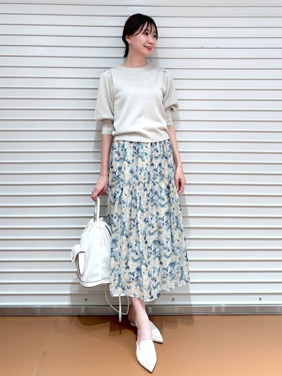 ▼40代の春コーデ×飲み会