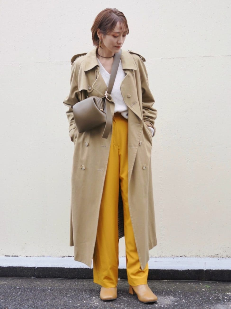▼40代の春コーデ×トレンチコート