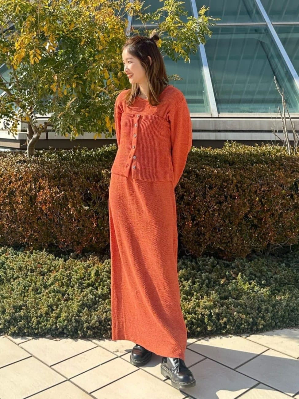 ニットビスチェでトレンドライクに着こなす