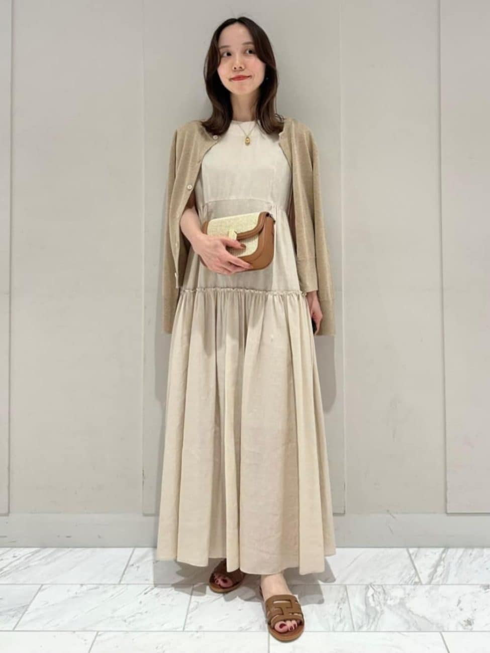 ワントーンコーデはディテールにこだわる