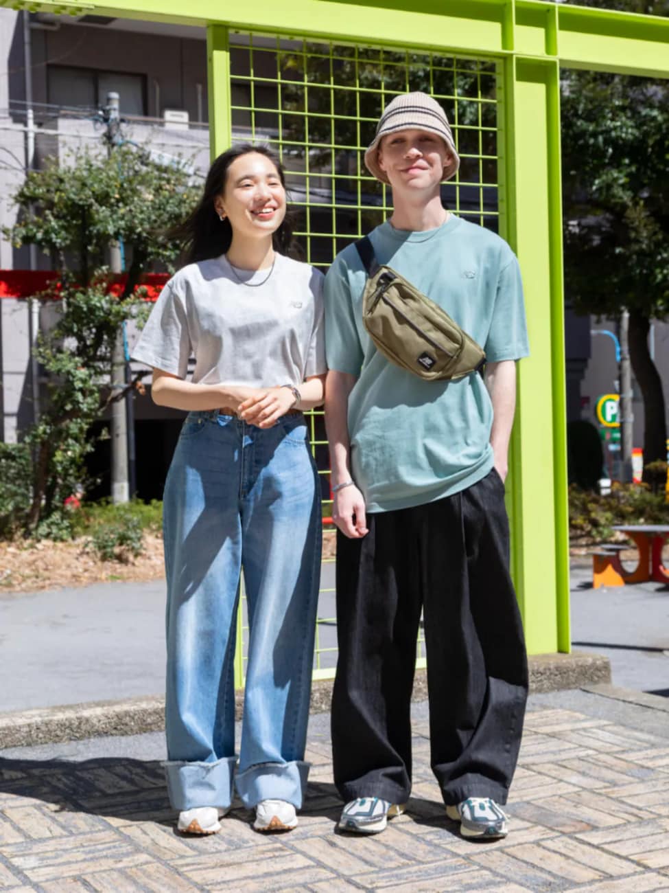 ▼動きやすさ◎!ラフなカップルコーデ