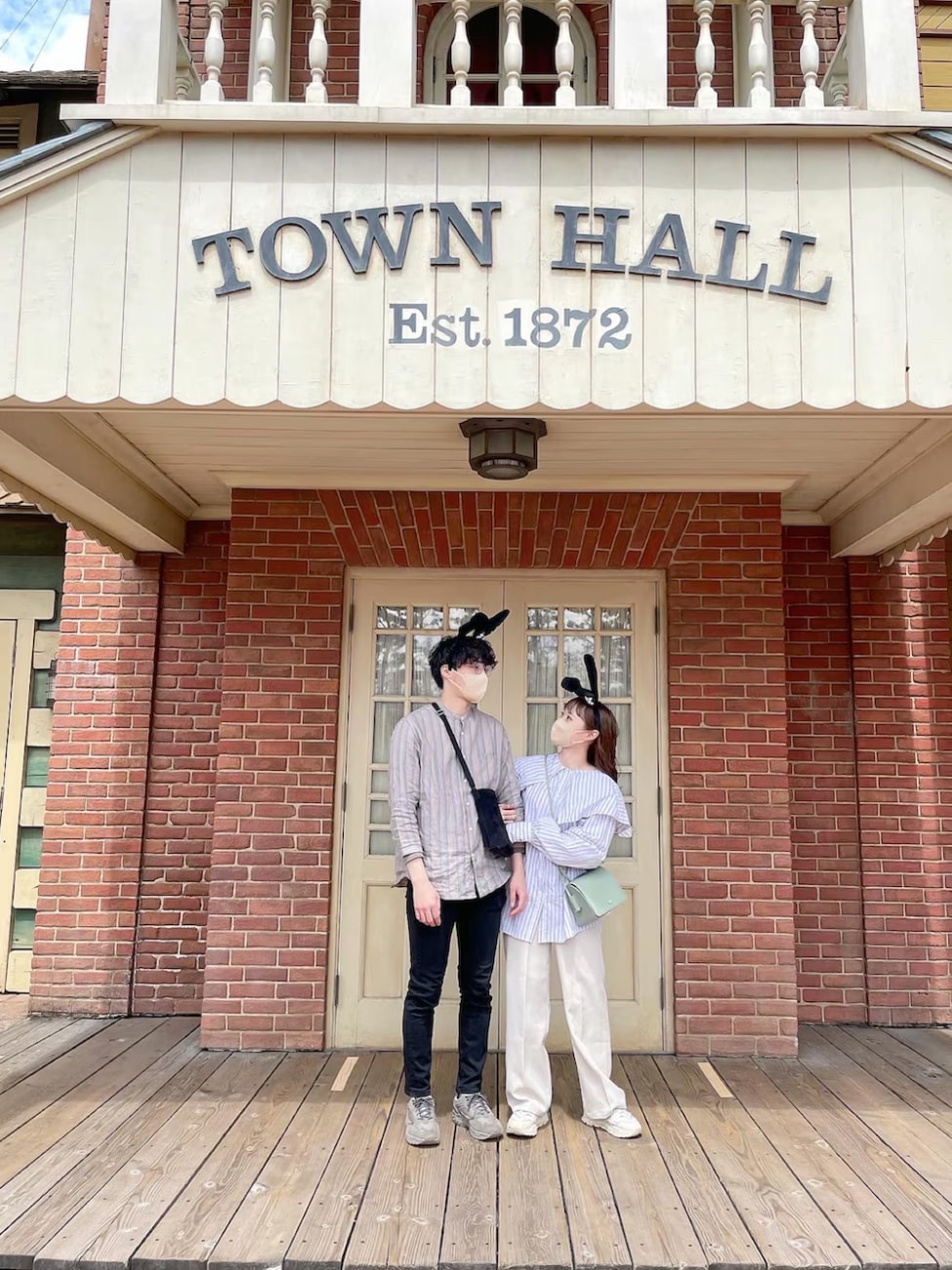 ▼爽やかストライプシャツカップルコーデ