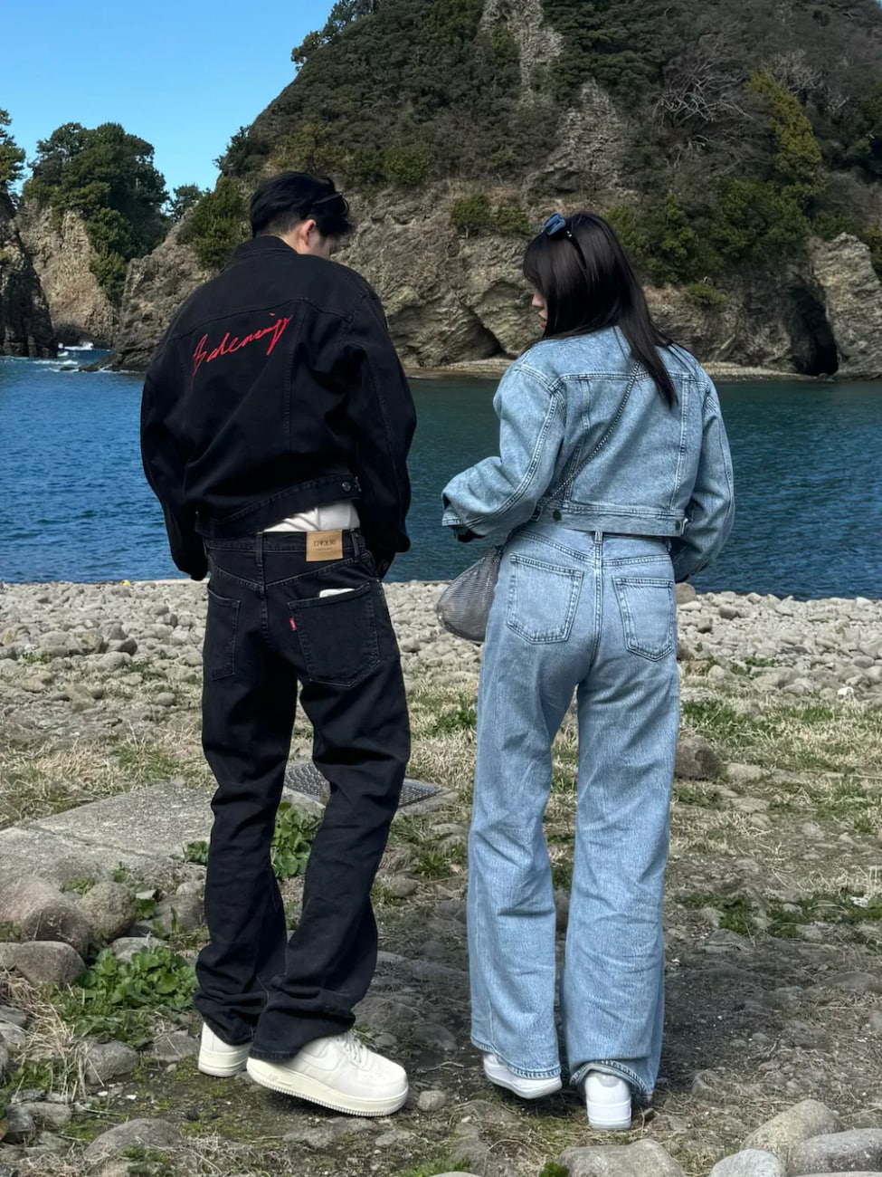 ▼デニムオンデニムのカップルコーデ