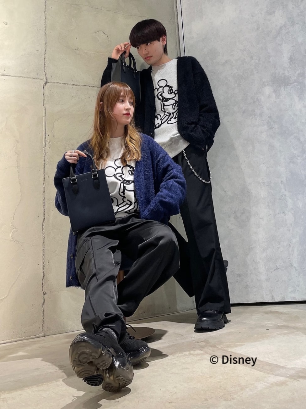 ▼Tシャツを揃えたカップルコーデ