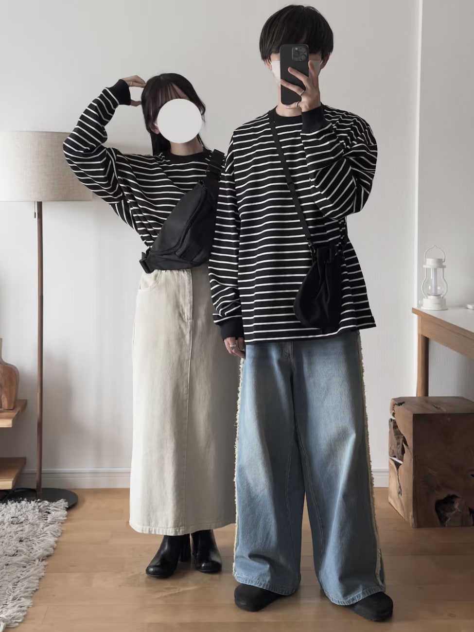 ▼シンプルイズベスト!ボーダーTで洗練リンクコーデ