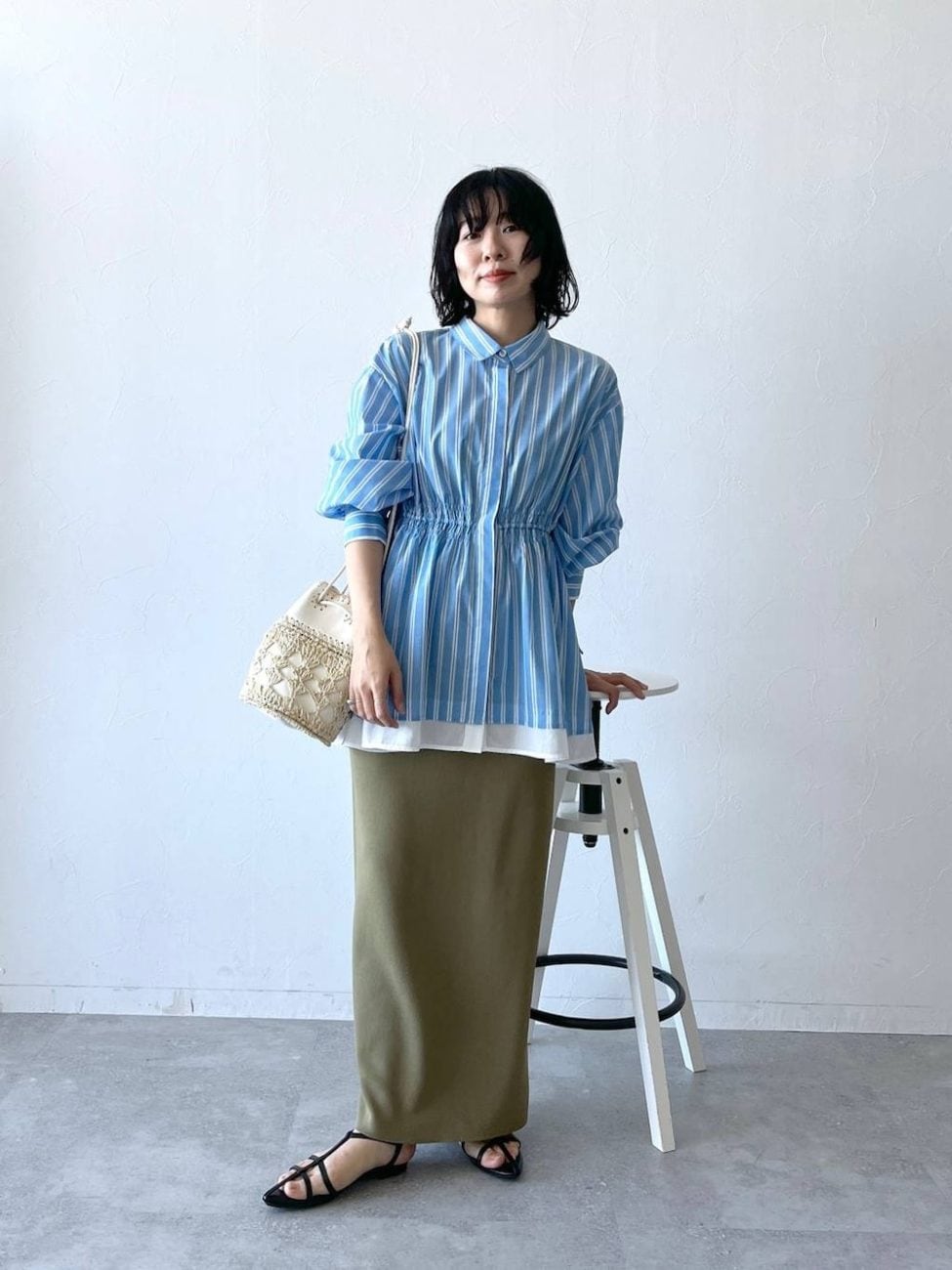 ▼シャーリングのディテールがポイント