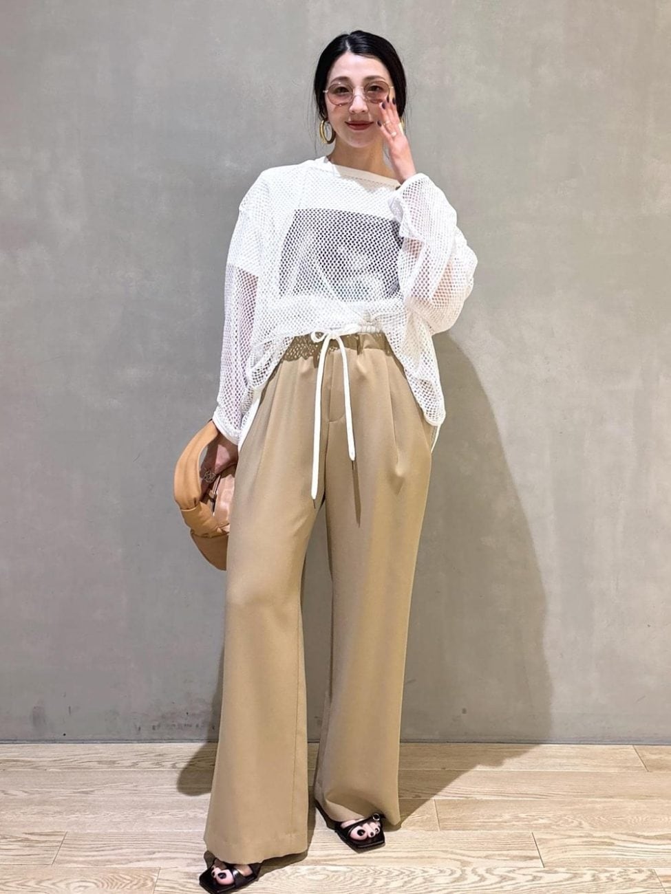 ▼メッシュトップスでアップデート