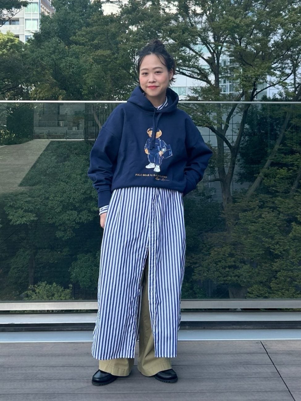 ▼レイヤードでコーデに立体感を