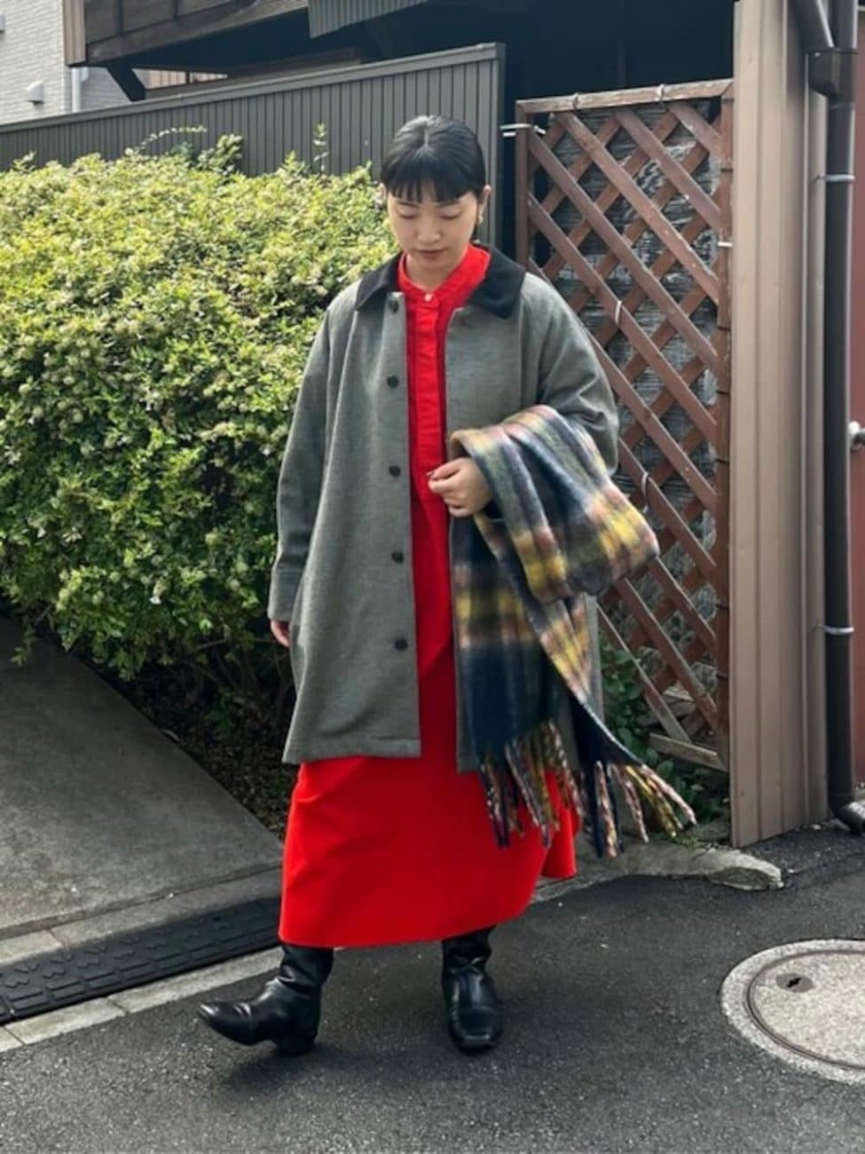 ▼ワンピースがアクセントにひと役