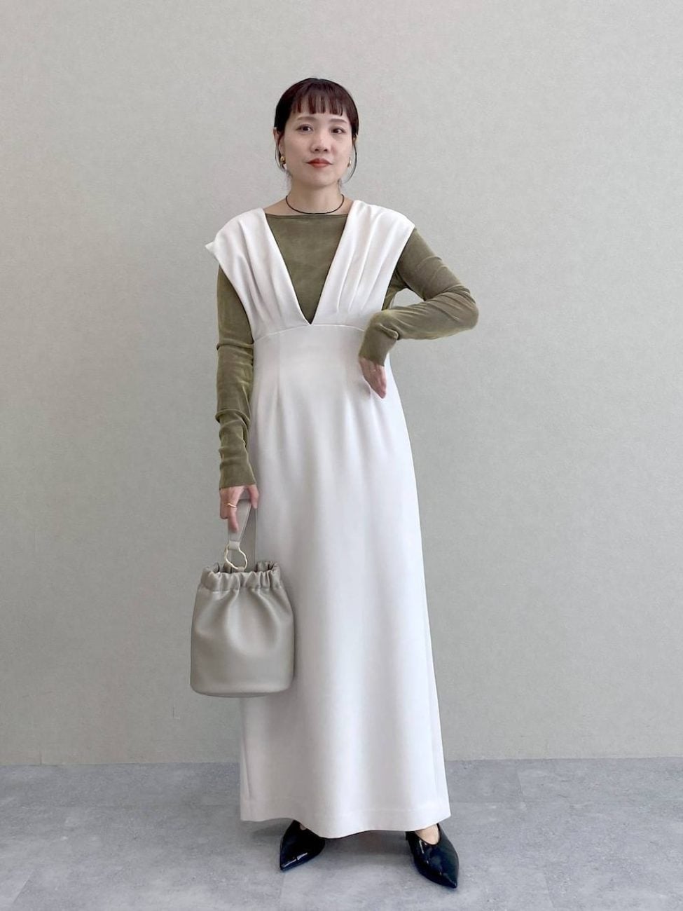 ▼ジャンパースカートを大人仕様に