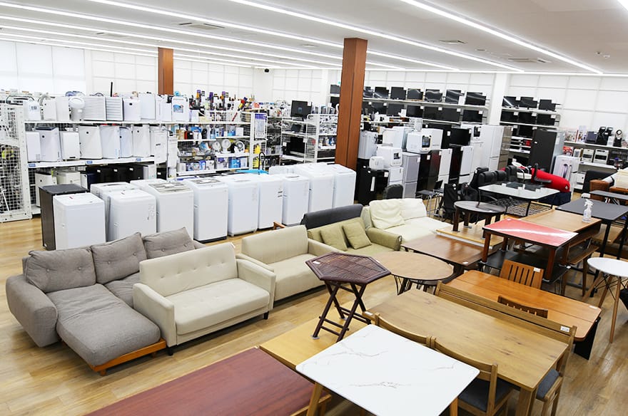 川越小仙波店の1階の売場