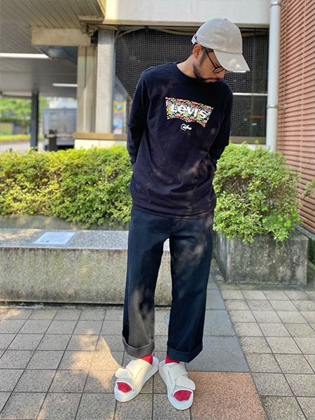 ［靴下で遊ぶ］スポーツサンダル×靴下コーデ