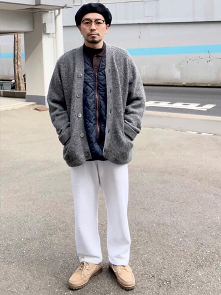 【秋】ポロシャツでレイヤードコーデを楽しむ