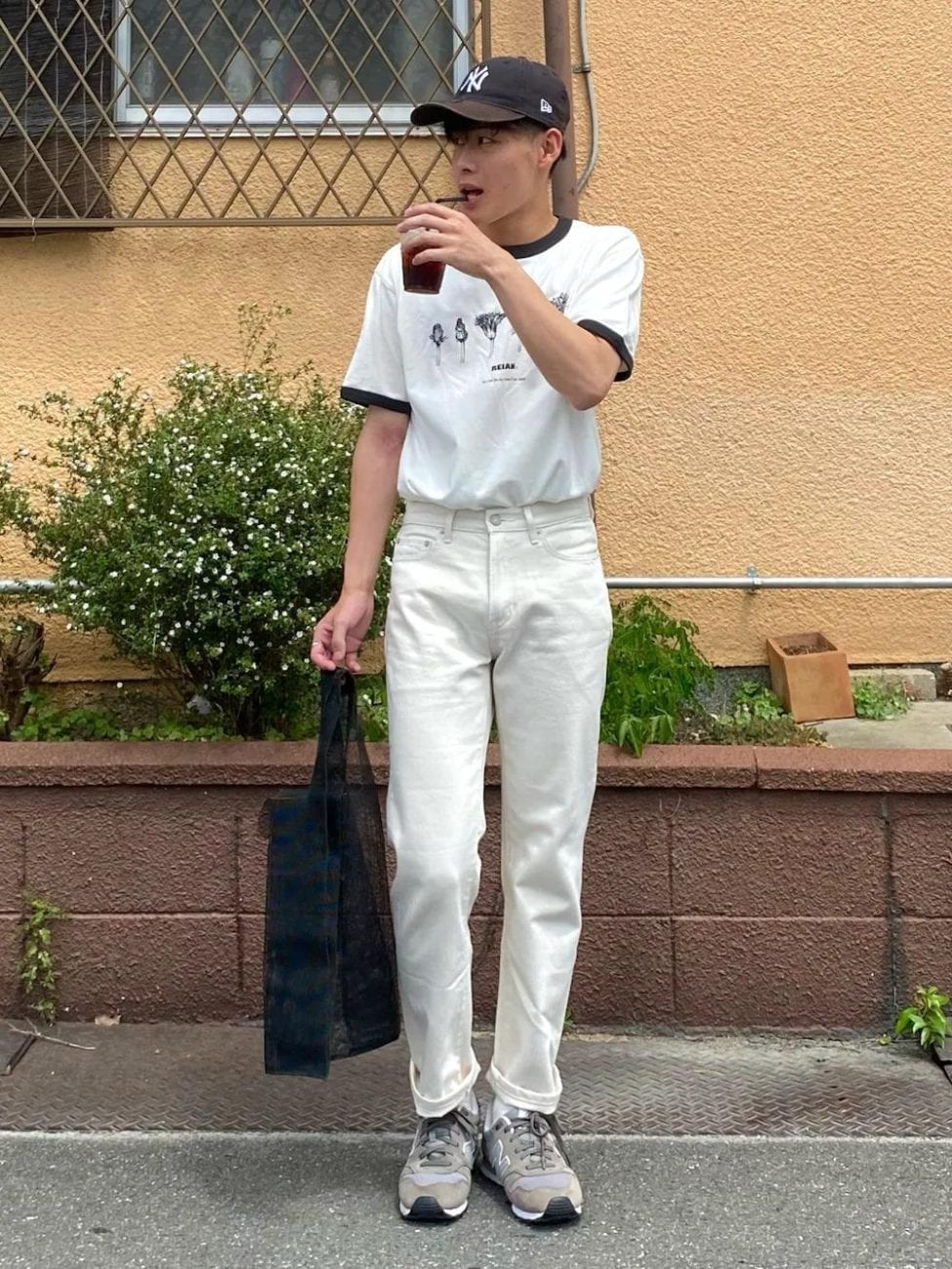 ▼リンガーTシャツでポップな印象に