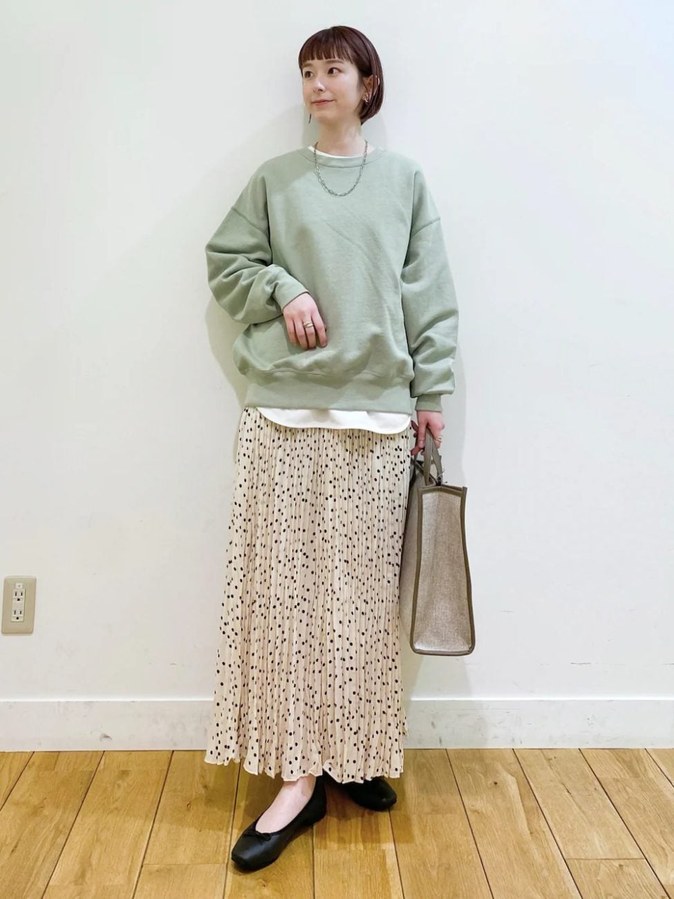 チュニックTシャツ+裏毛スウェット