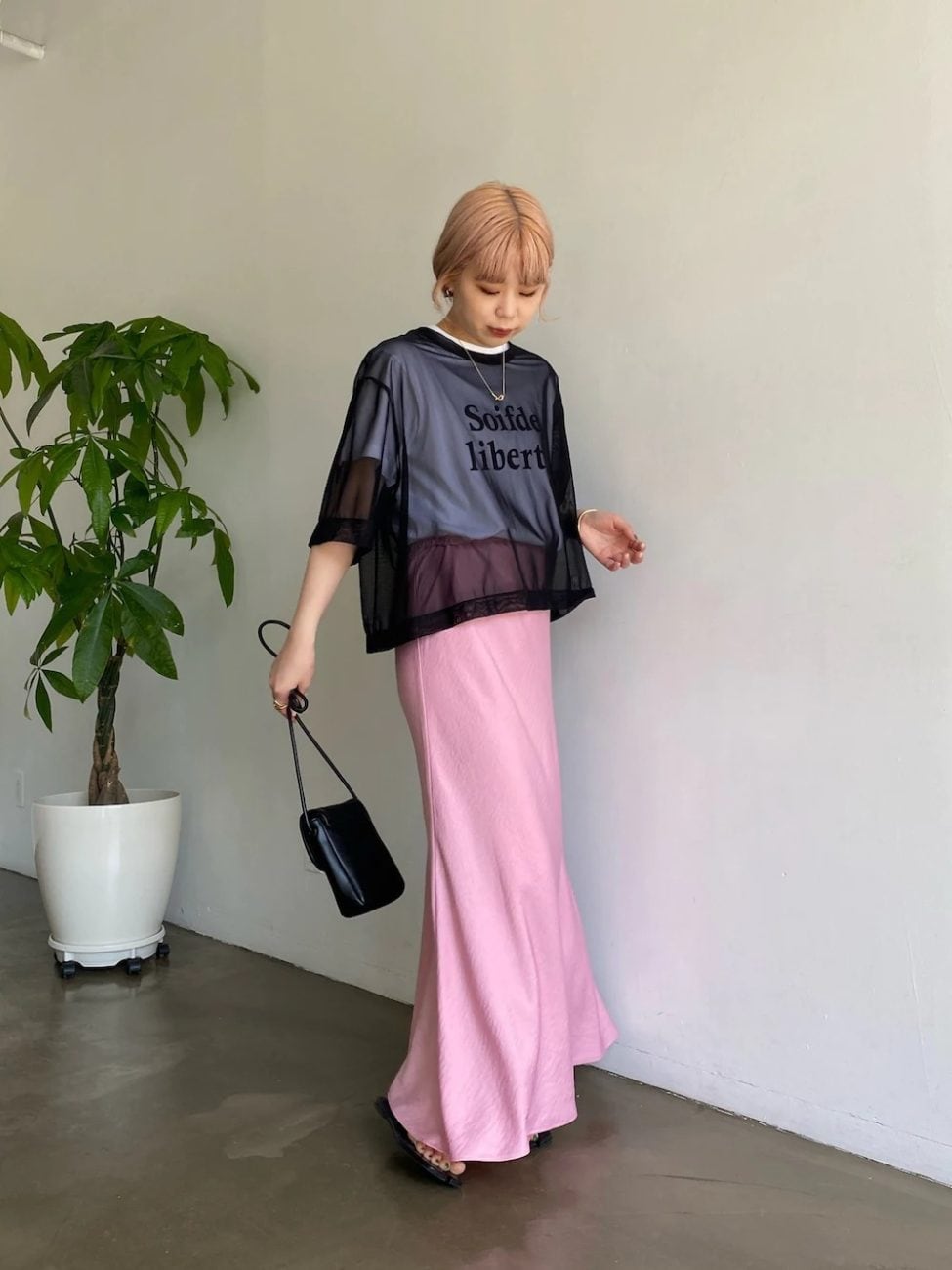 ロゴTシャツ+メッシュTシャツ