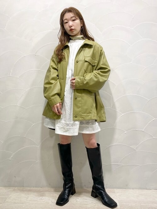 ロング丈のブラウスをミニワンピースに転換