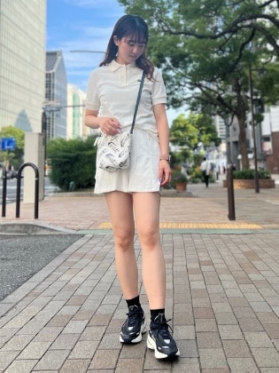 【夏】爽やかにまとめるホワイトコーデ