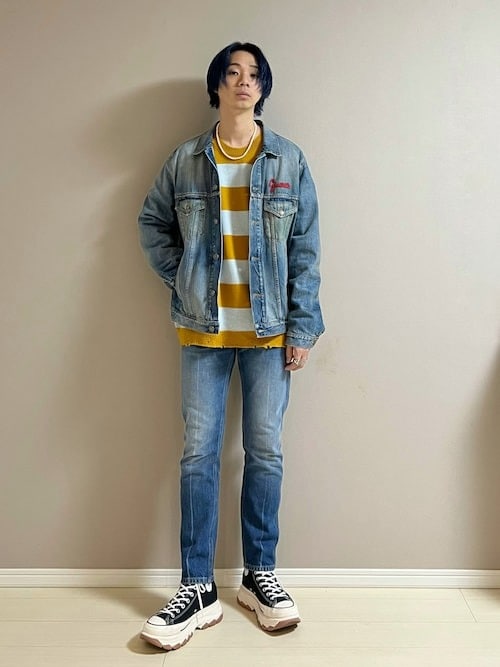 9 GUCCIの「デニムパンツ」コーデ