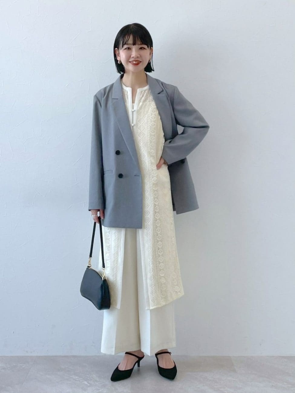 ▼ロングジレで周りと差のつくコーデを狙う