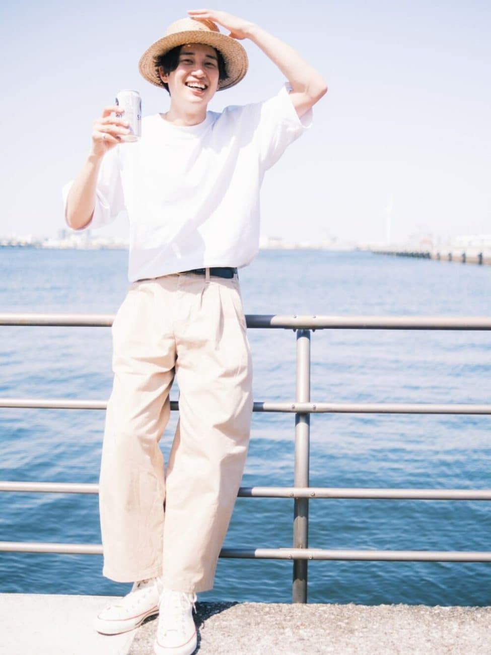 ［5］淡色でまとめた夏にぴったりな爽やかコーデ