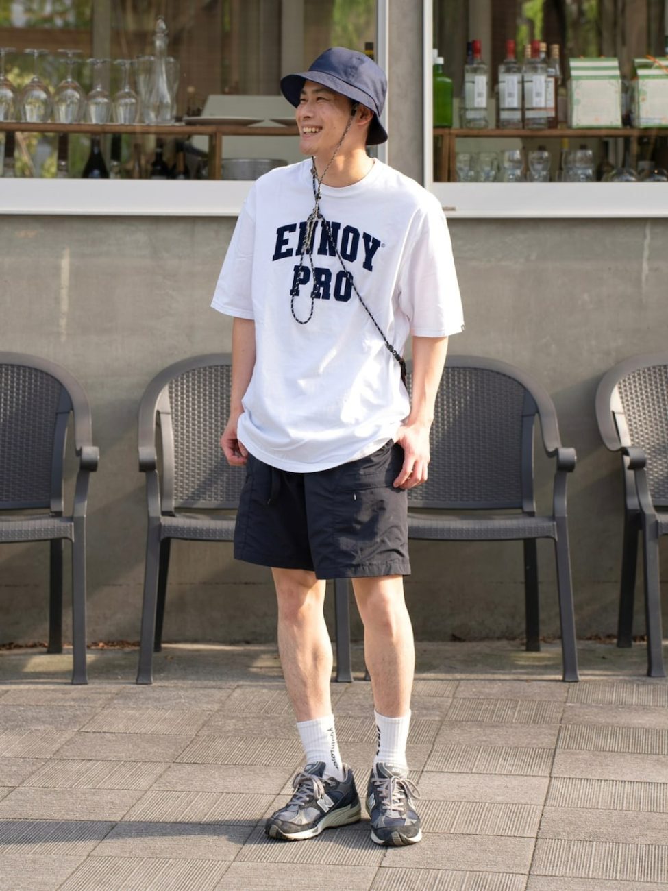 ［2］Tシャツ×短パンでつくる王道の夏コーデ