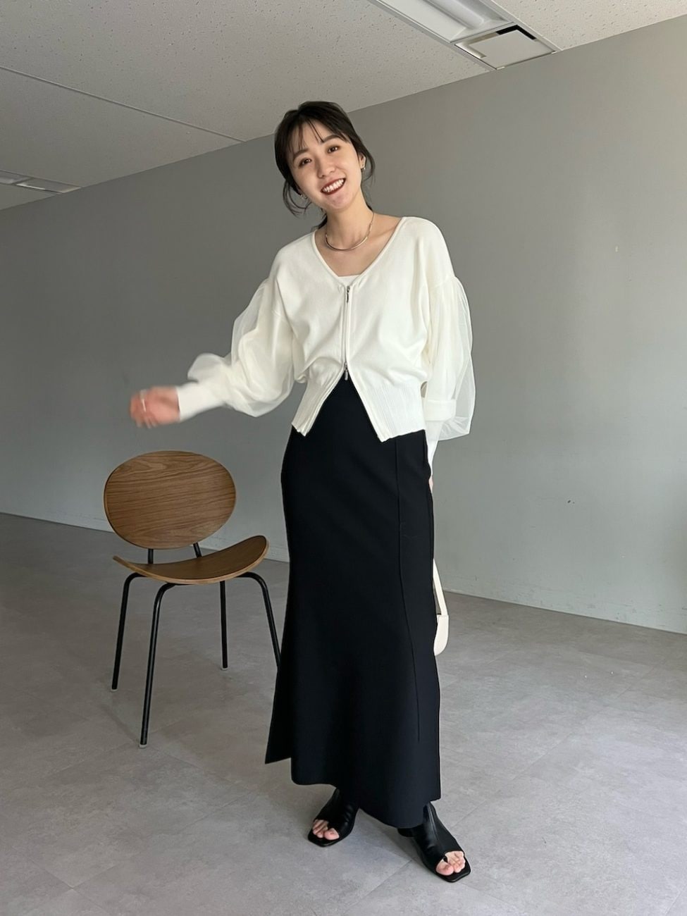 ▼大人の装いに導くロングスカート