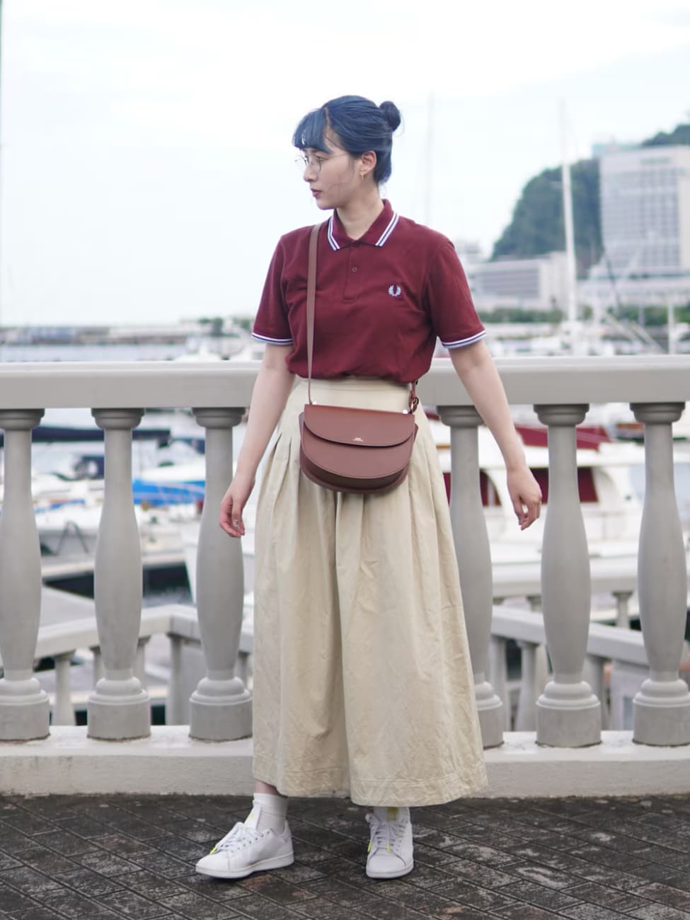 ▼フレッドペリーのシャツで王道のトラッドスタイルに