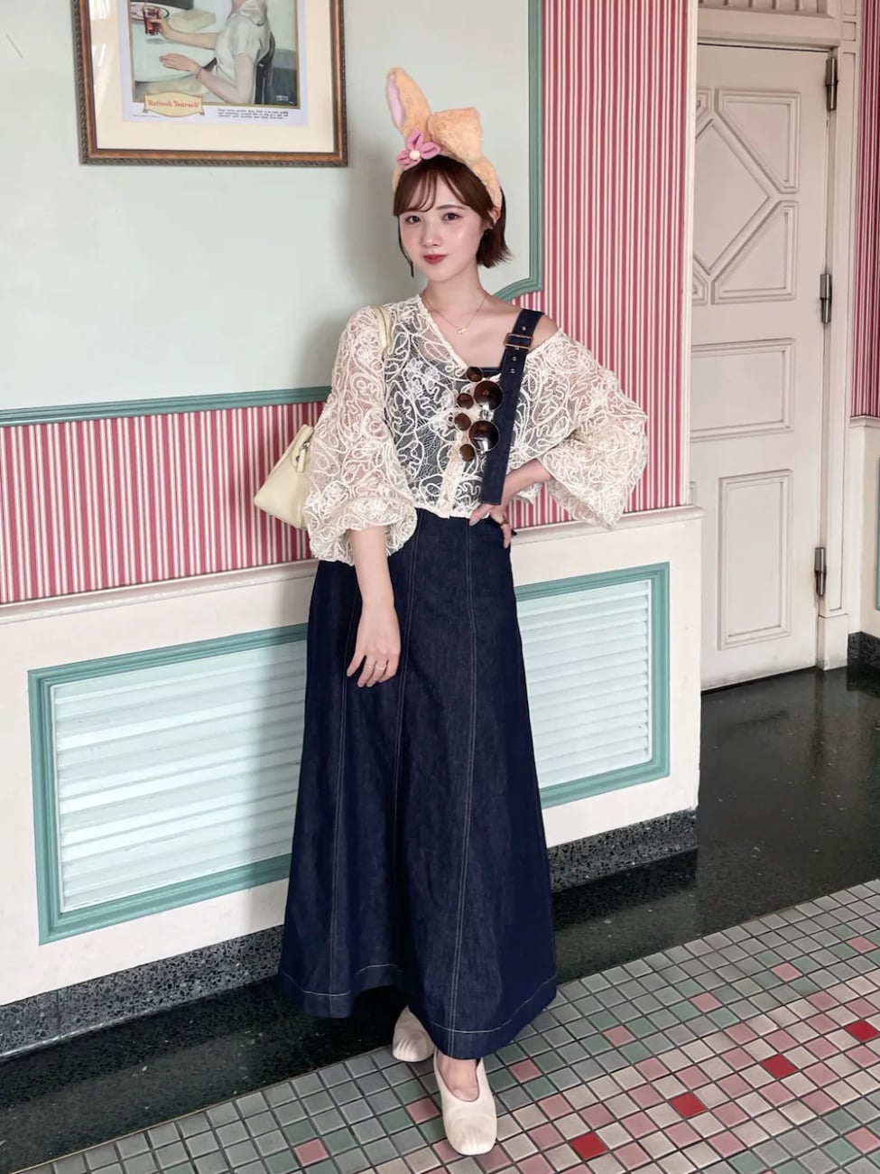 ▼レーストップスでおしゃれに日差しをカット