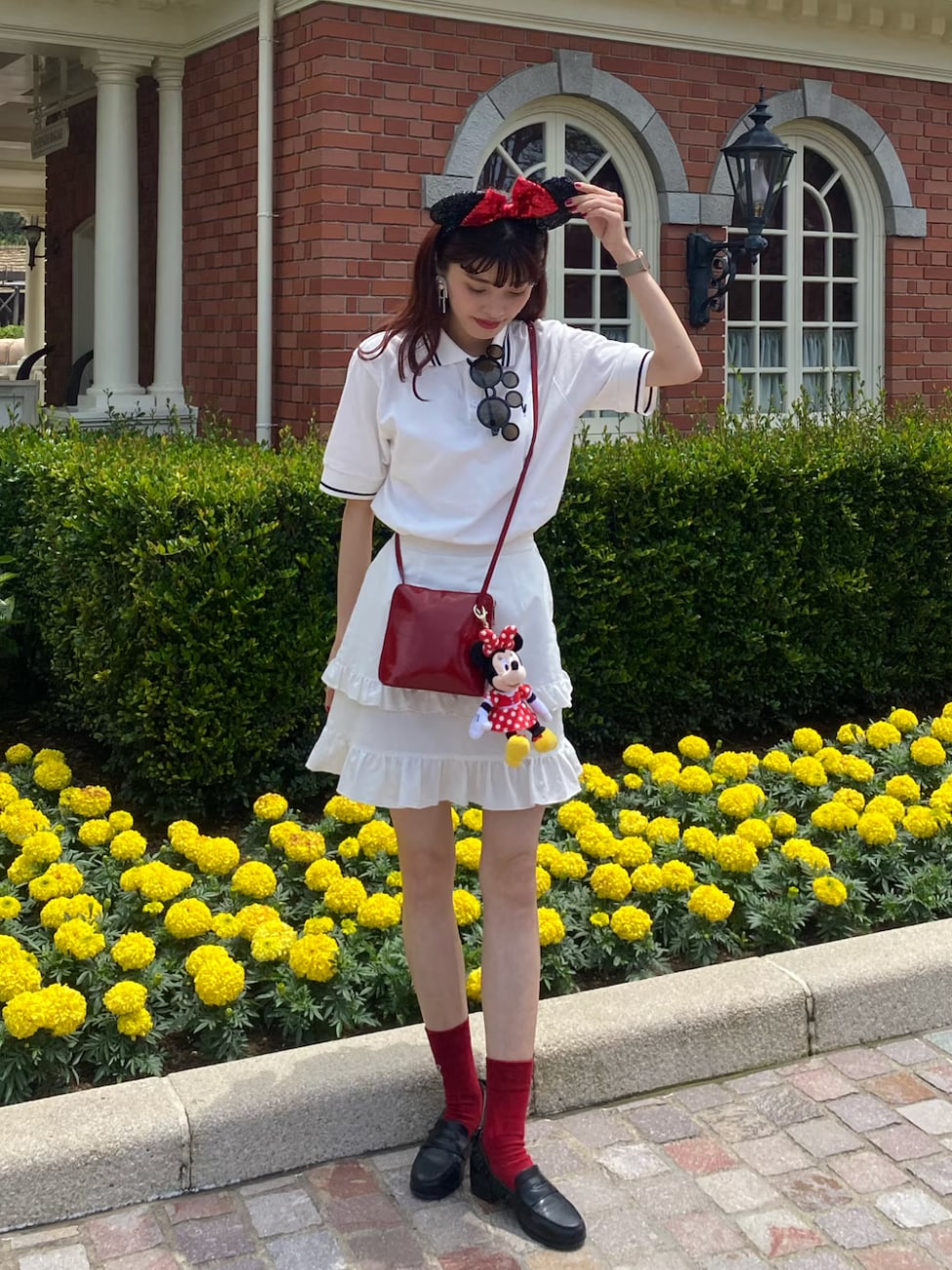 ▼黒と赤を活用してミニーライクに