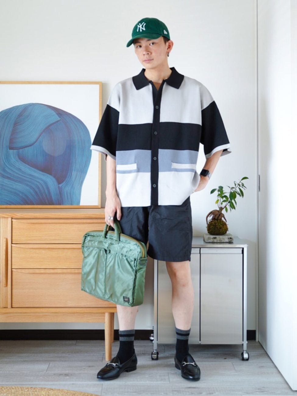 ▼上旬|ショートパンツで暑さをしのぐ