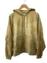 画像：ジップパーカー/L/ヘンプ/YLW/無地