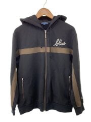 画像：ジップパーカー/L/コットン/BLK/FAK57-553-09