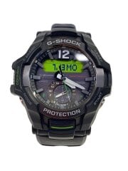 画像：ソーラー腕時計・G-SHOCK/アナログ/ラバー/BLK/GRY/SS//