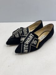 画像：フラットパンプス/36/BLK/スウェード